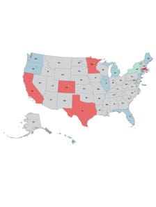 Map of all MPA states