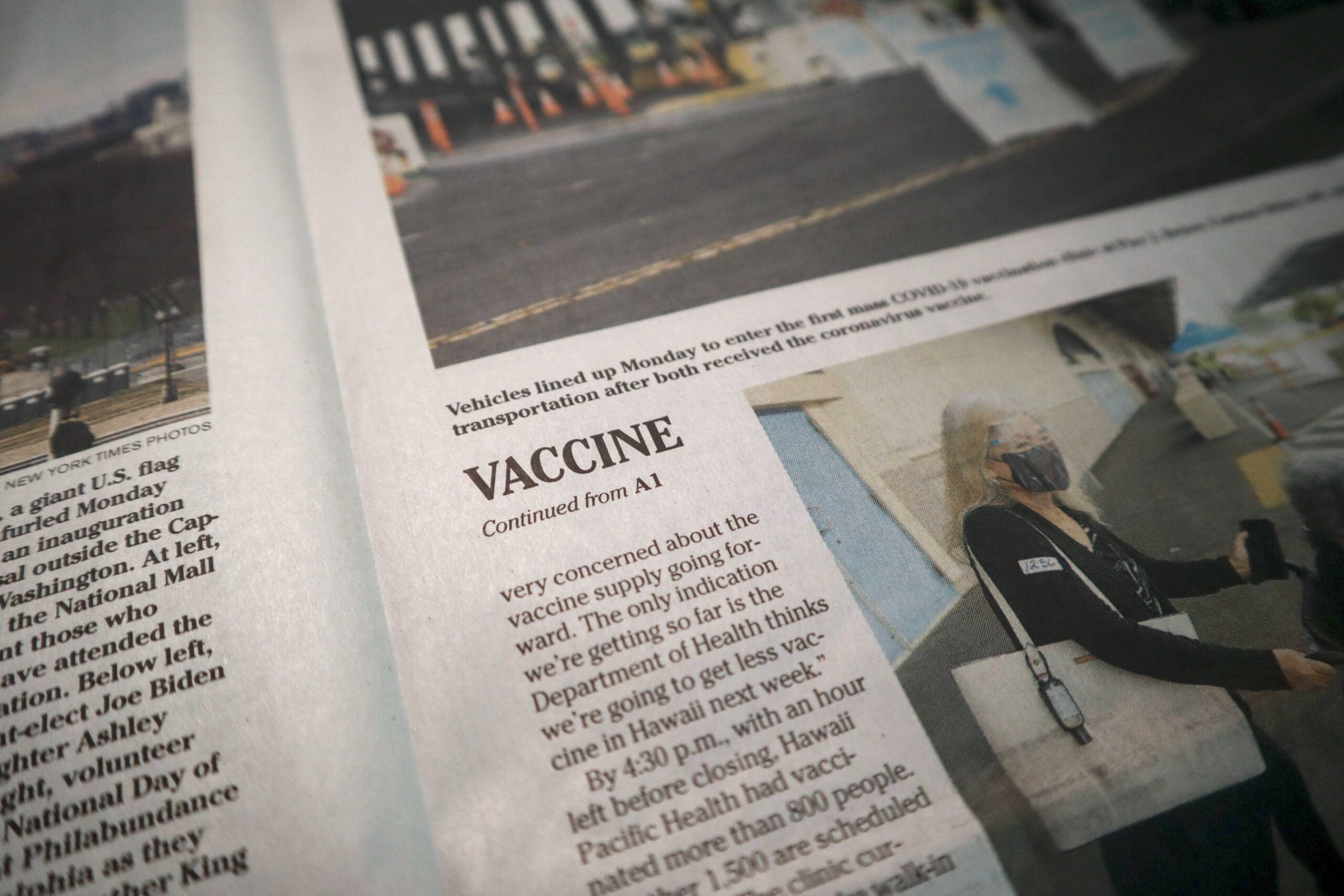 vaccine newsprint media